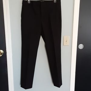 Black straight leg, stretch dress pants, size 8.